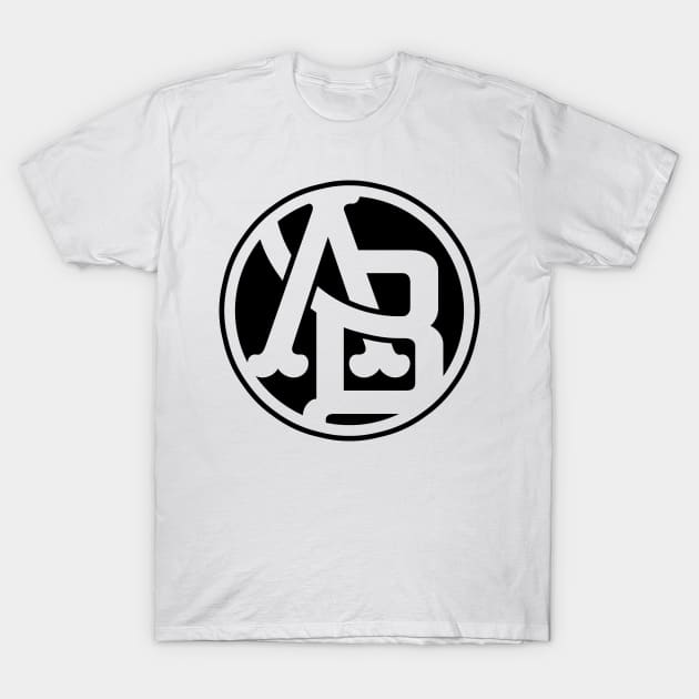 Ab Fitted Logo (Black) T-Shirt by Ab The Audicrat Music